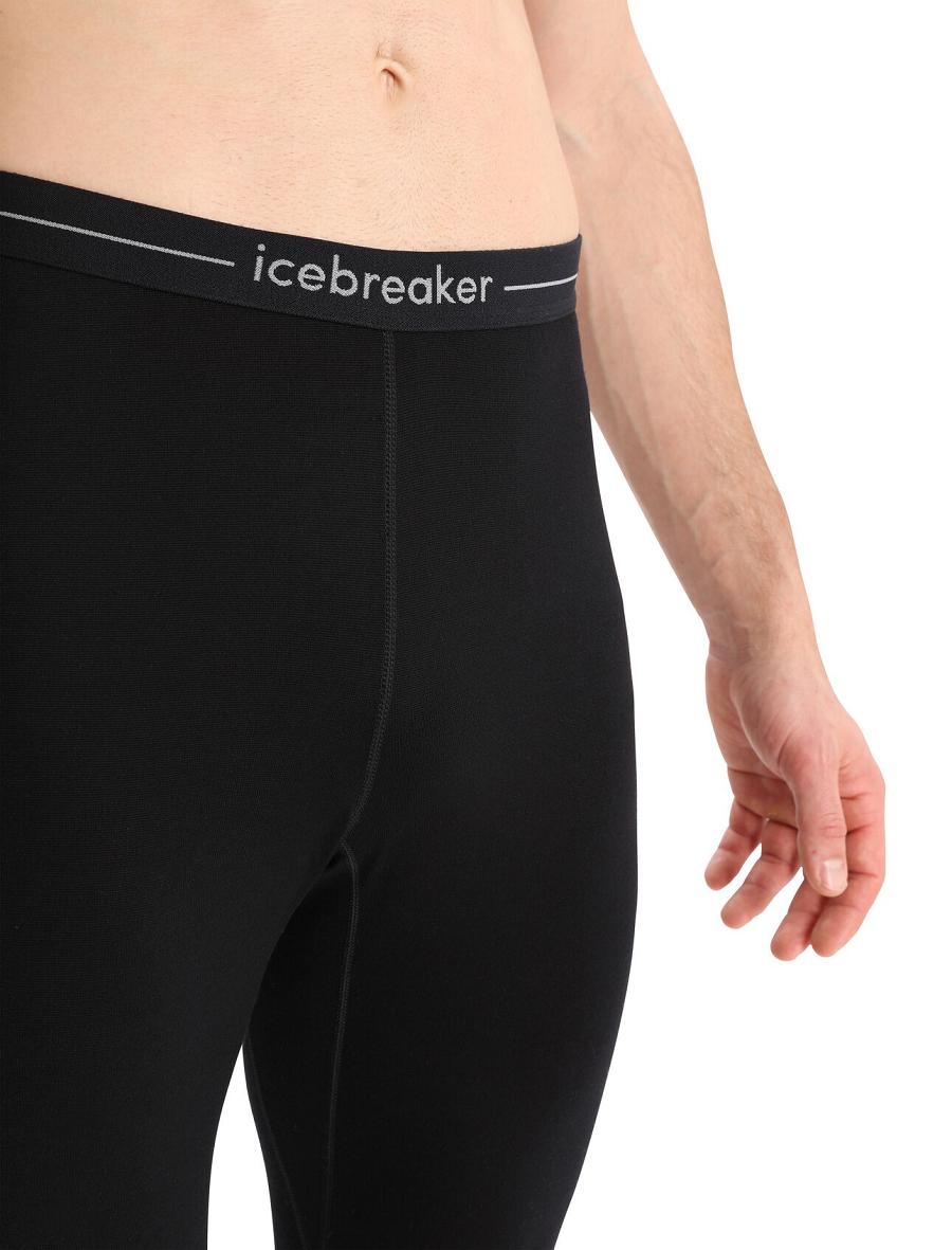 Black / Jet Heather Icebreaker Merino 260 ZoneKnit™ Merino Men's Leggings | AU 1130RVDW